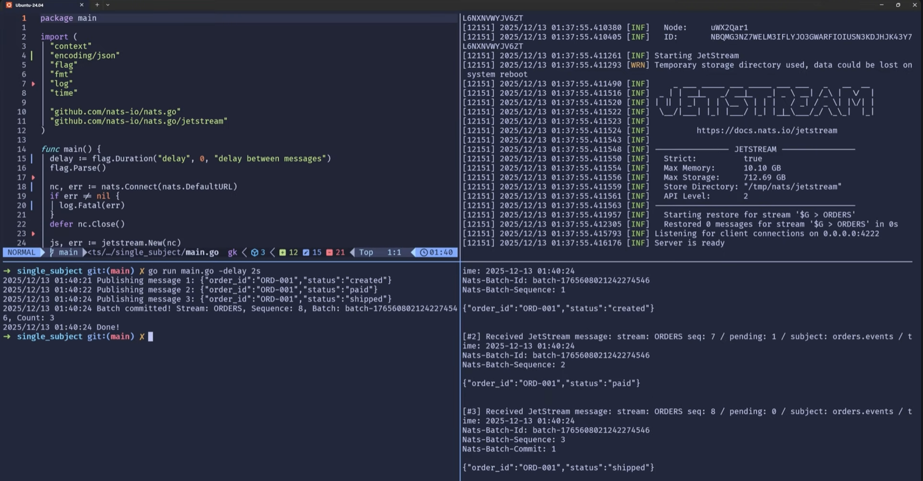 Atomic batch fan-out